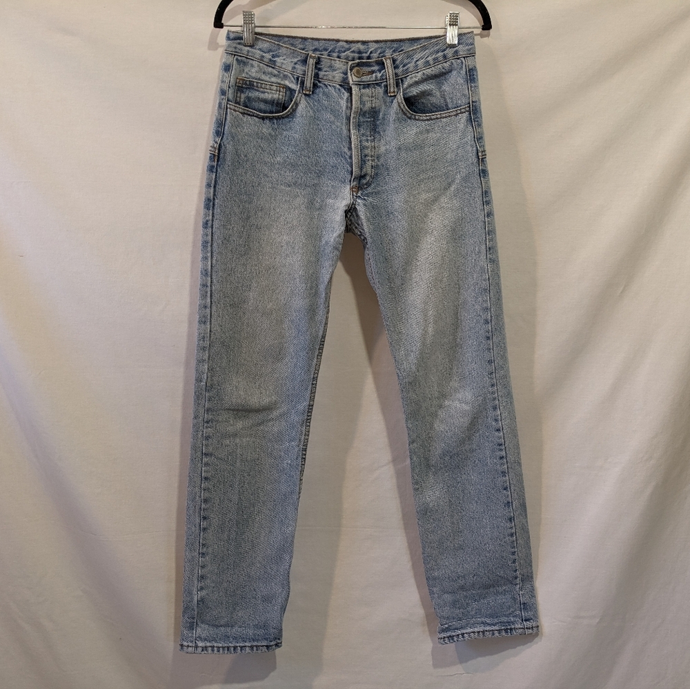 Brandy Melville J.Galt Shanghai 100% Cotton Jeans Light Wash Mid Rise Size Small